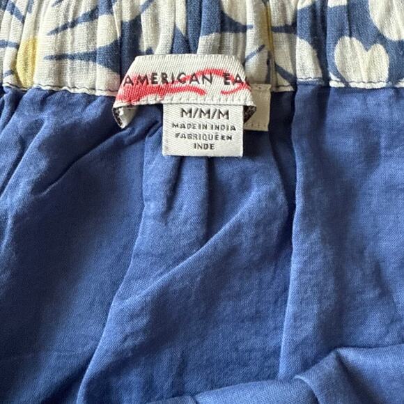 American Eagle Womens Daisy Floral Crop Bubble Top Sz Medium Puff Short Sleeve - Picture 4 of 8